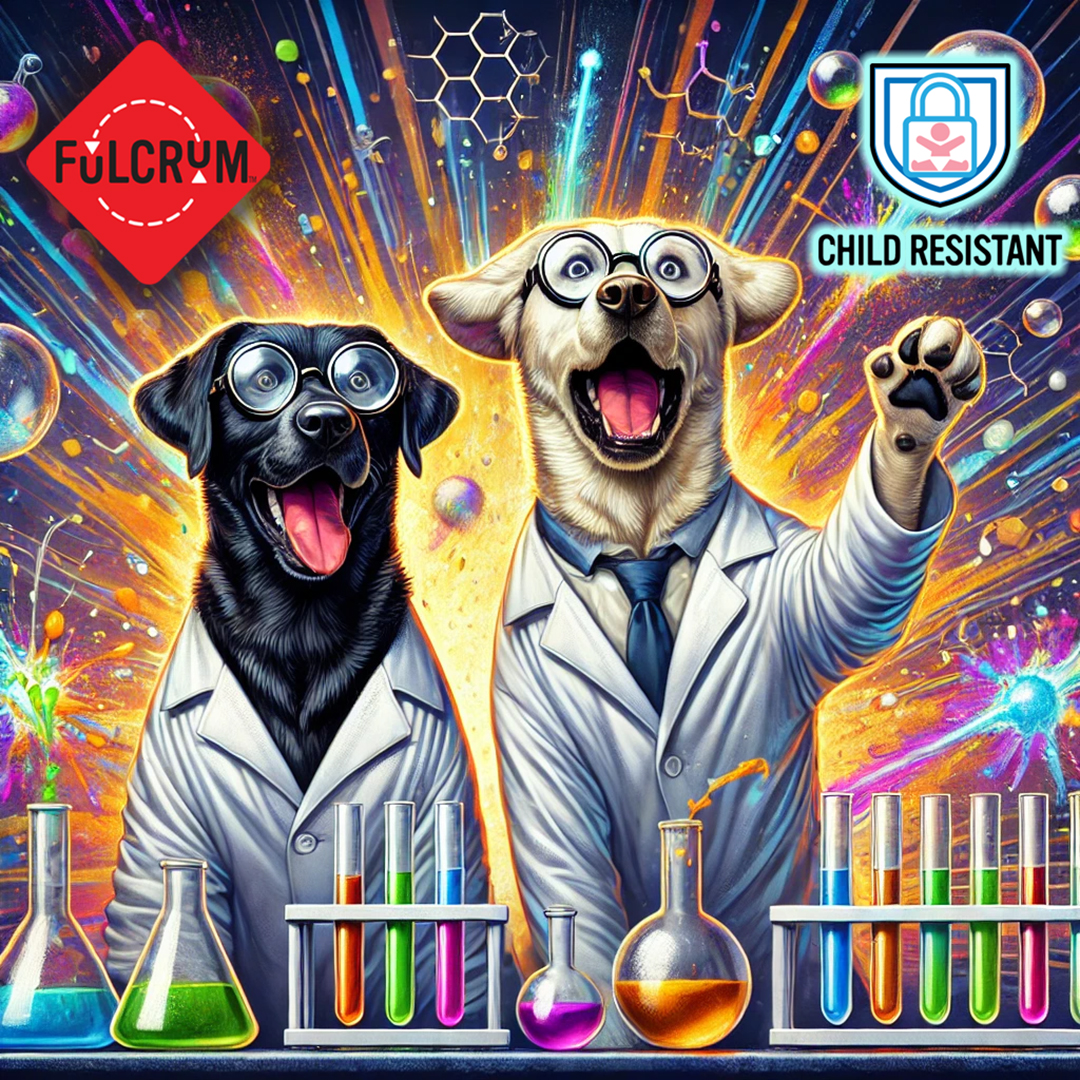 FulcrumTradeCo's tweet image. ๐จ Fulcrum Trading Company: "Eureka! We've made an exciting discovery!" ๐โ๐ฌ Our child-resistant, state-certified tubes are now stronger than ever, all thanks to our dynamic lab duo. The future of safety is hereโBucky & Max approved! ๐โจ #Eureka #BuckyAndMax #LabTested