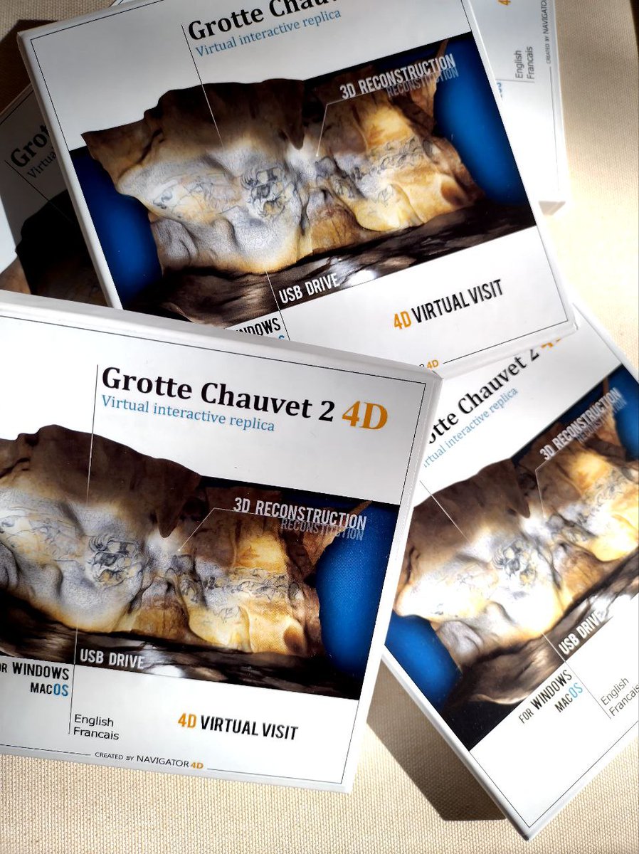Navigator4D's tweet image. First party of the new product &quot;Grotte Chauvet 2 4D&quot; already in Grotte Chauvet 2 museum in Ardeche, France. We have already started sales in the museum shop! For online buying and downloading please go to out online shop:  shop.museum4d.com