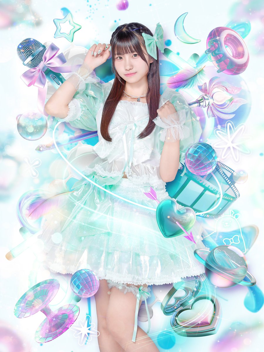 ⋈・。・。⋈・。・。⋈・。・。⋈

＼個人アー写発表- ̗̀📢／

1人目🌈【ミントグリーン担当💚ྀི】
神咲 杏奈(かんざき あんな)

出身»神奈川県
好きな食べ物»パパの作ったオムライス

Next»...🩵ྀི

⋈・。・。⋈・。・。⋈・。・。⋈

 #あにまてりあ 
 #アイドル