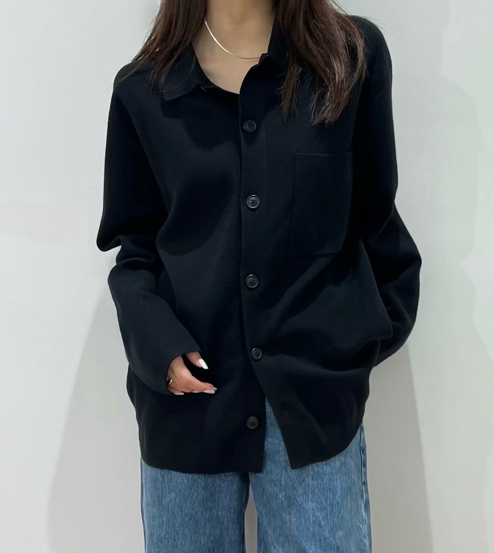 ユニクロ　ミラノリブシャツカーディガン　Sサイズ ユニクロ公式 | ミラノリブシャツカーディガン