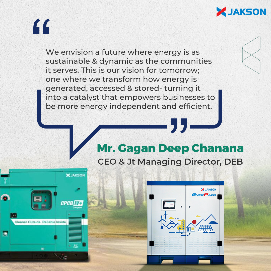JaksonGroup's tweet photo. As Mr. Gagandeep Chanana envisions, we're dedicated to transforming energy challenges into opportunities. By focusing on practical, sustainable solutions for energy storage and backup, we aim to enhance efficiency and empower communities towards energy independence.
#TeamTalks https://t.co/qeddSd32sW