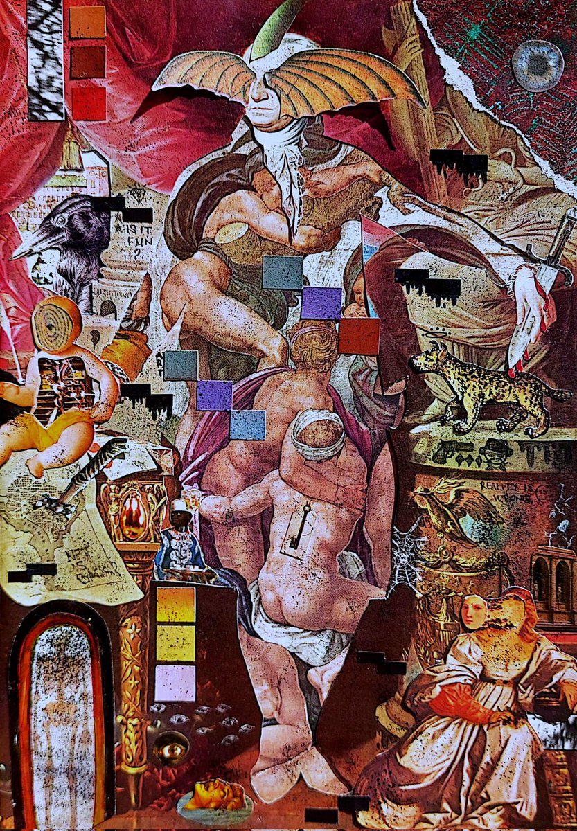 'Enigma'
1/1 Analog collage

Auction live on <a href="/exchgART/">Exchange Art</a>
Reserve 0.3 SOL