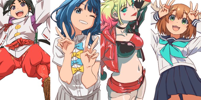 #今月描いた絵を晒そう 夏アニメ。逃げ若、マケイン強い
ん? もう9月!? 