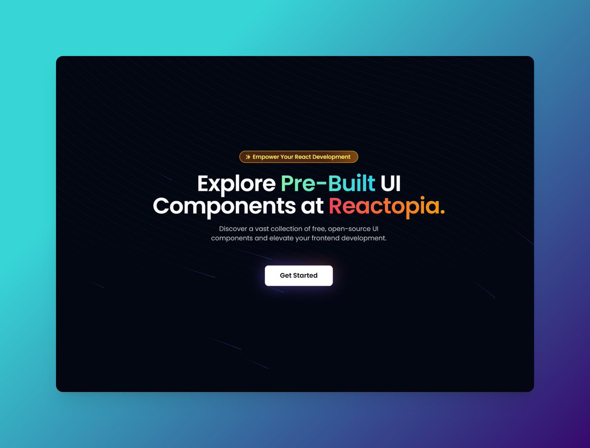yash_mhj's tweet image. 🛠️ Crafting something for community.
🚧Work in progress: , reactopia.me!
Built using,
🔥 #NextJS
🎨 #TailwindCSS
🧩 @shadcn
✨ #FramerMotion
🗃️ #Prisma
📝 @codehike_
Exciting things coming soon! Stay tuned.👀💻
#ReactJS #Nextjs #React #Nextjs #WebDev #ComingSoon
