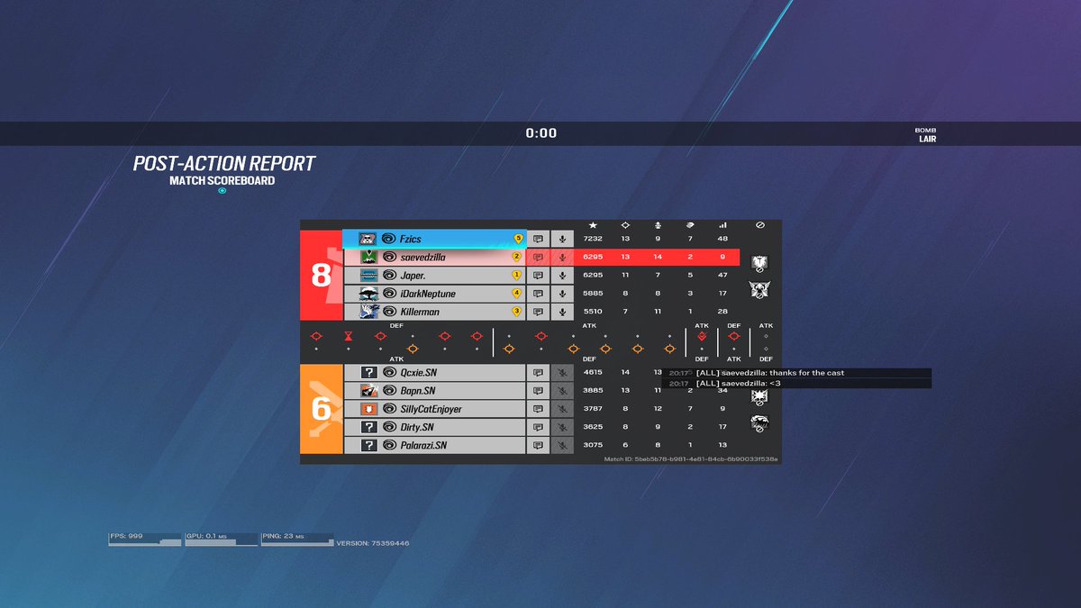 Team Anios (2-0)
ODIUM (2-0)

Happy with the teams performance, especially since it's a new team. We make blast and excited to see how the stage plays out for us. GGS!
