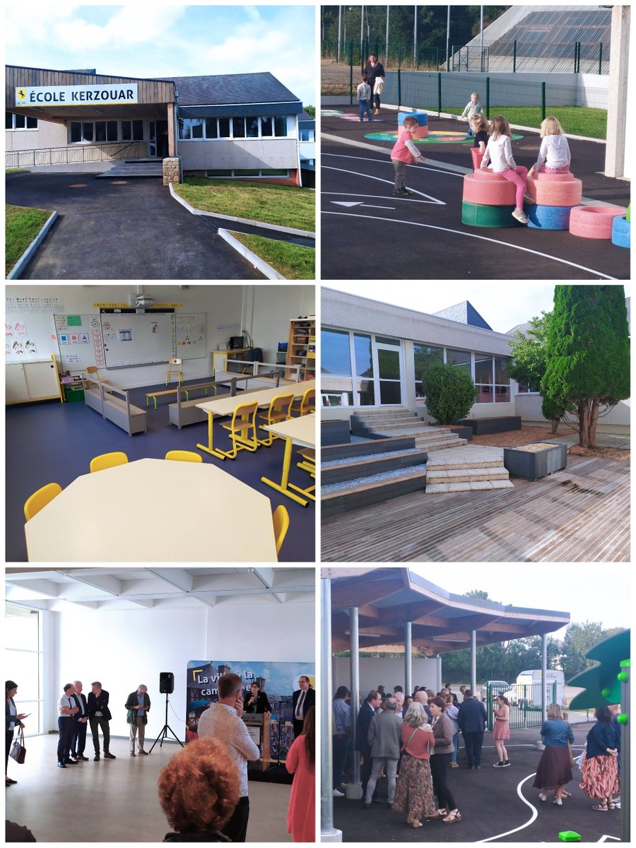 🟨 Inauguration de l'école publique maternelle Kerzouar à Saint-Renan
🟩 L'école "Petit Prince" change de nom et intègre de nouveaux locaux spacieux, lumineux, agréables et innovants
🟦 <a href="/PerrinVDaac/">Perrin Valérie</a>   <a href="/CecileSimeon/">Cécile Siméon</a>  
<a href="/Prefet29/">Préfet du Finistère</a> 
<a href="/didierlegac/">LE GAC Didier</a> <a href="/STEFANELLICath2/">STEFANELLI Catherine</a> <a href="/acrennes/">Académie de Rennes</a>
#SaintRenan