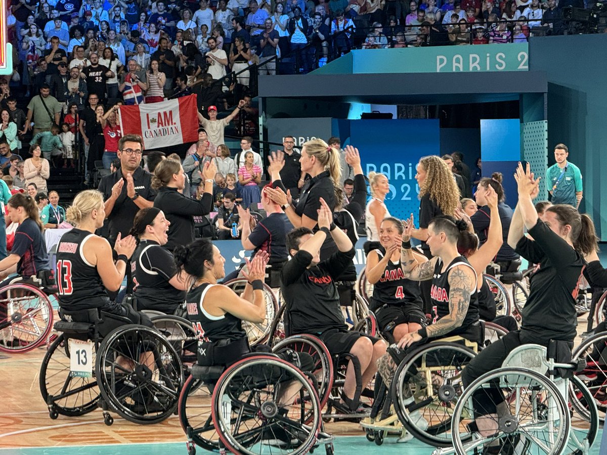 Devin_Heroux's tweet photo. CANADA 🇨🇦🏀 FOR THE WIN

The Canadian women’s wheelchair basketball team picks up a crucial victory over Great Britain  63-54. 

That improves their record to 1-1 at the Paralympics. Next game is against Spain to close out preliminary round play. https://t.co/JYUDxr7Adx