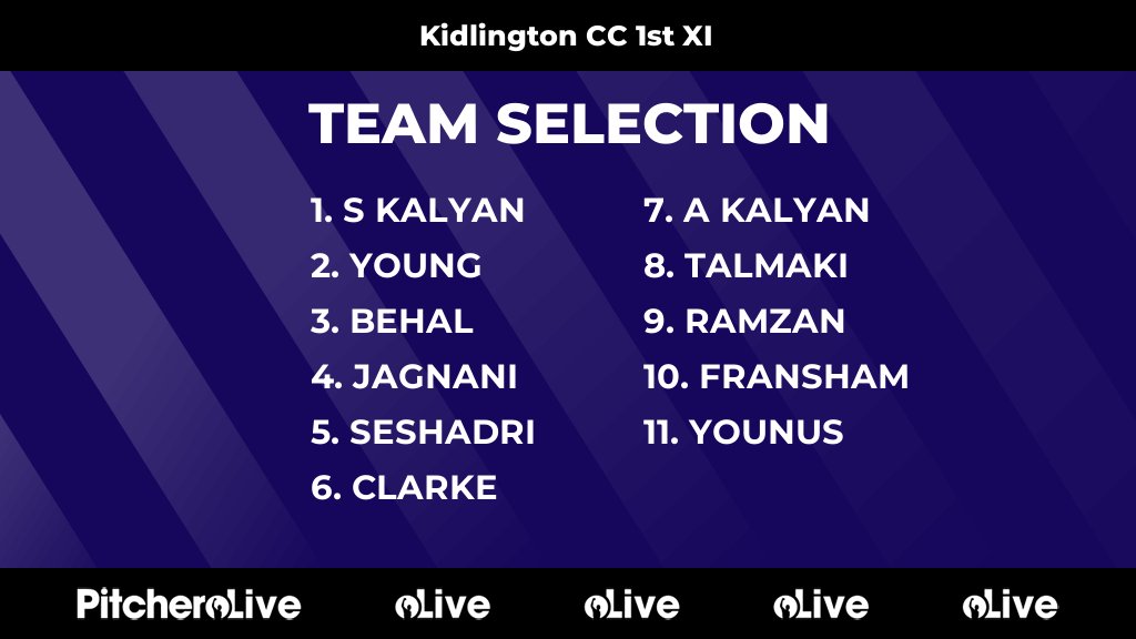 Today's Kidlington CC 1st XI team selection #Pitchero
kidlingtoncricket.com/teams/83189/ma…