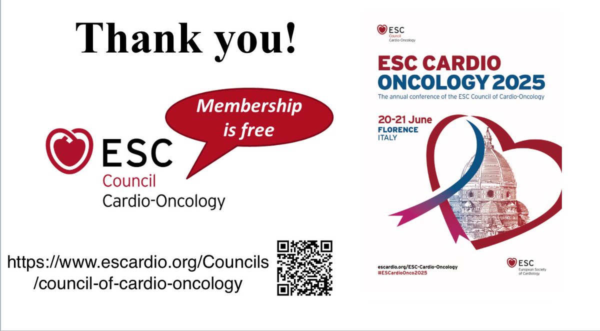 Raul Cordoba, MD, PhD (@drraulcordoba) on Twitter photo SAVE THE DATE!!
If interested in #CardioOnc, don’t miss the <a href="/escardio/">European Society of Cardiology</a> Cardio-Oncology summit 2025
📅 20-21 June 2025
📍 Florence, Italy 🇮🇹
#ESCCongress #ESCCongress2024 SAVE THE DATE!!
If interested in #CardioOnc, don’t miss the <a href="/escardio/">European Society of Cardiology</a> Cardio-Oncology summit 2025
📅 20-21 June 2025
📍 Florence, Italy 🇮🇹
#ESCCongress #ESCCongress2024