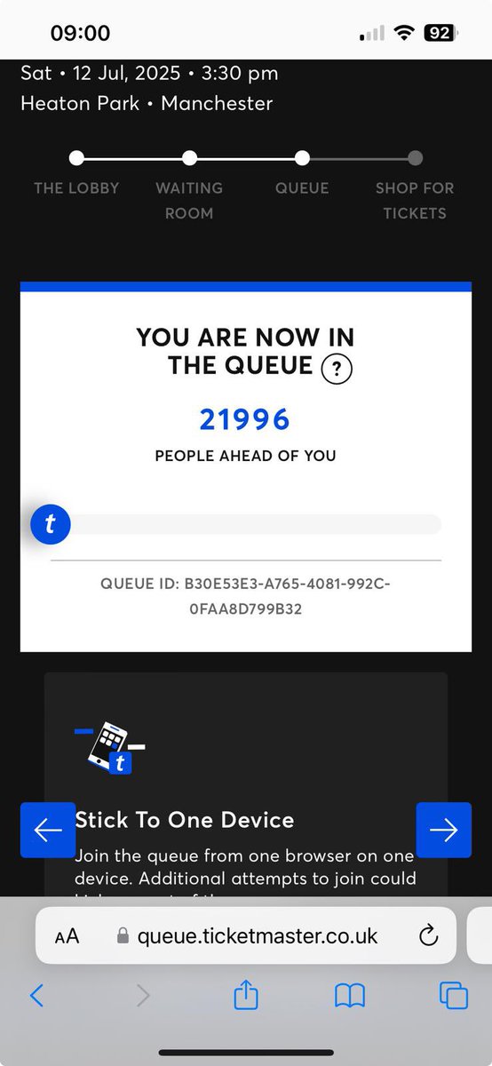 EvanBanks97's tweet photo. How did I get this queue position but no tickets? @TicketmasterUK @TicketmasterCS https://t.co/tS1r7tPfWH