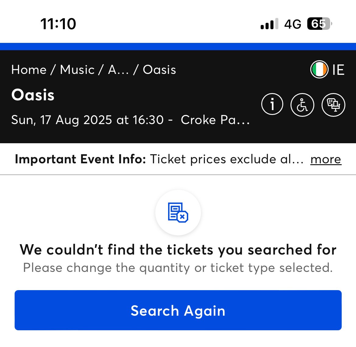 Might start working on becoming an “influencer” and hopefully get invited to Oasis as a gifted experience 🙄🙄 #oasis2025 #oasisdublin #crokepark