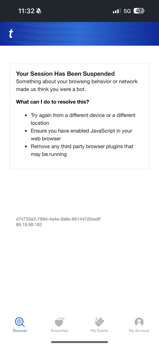 GavinTraynor's tweet photo. @TMIrelandHelp @WhosAdrianBarry @TMIrelandHelp Getting this error all morning and still getting it. I was on one device!!! https://t.co/HuGuwc0W20