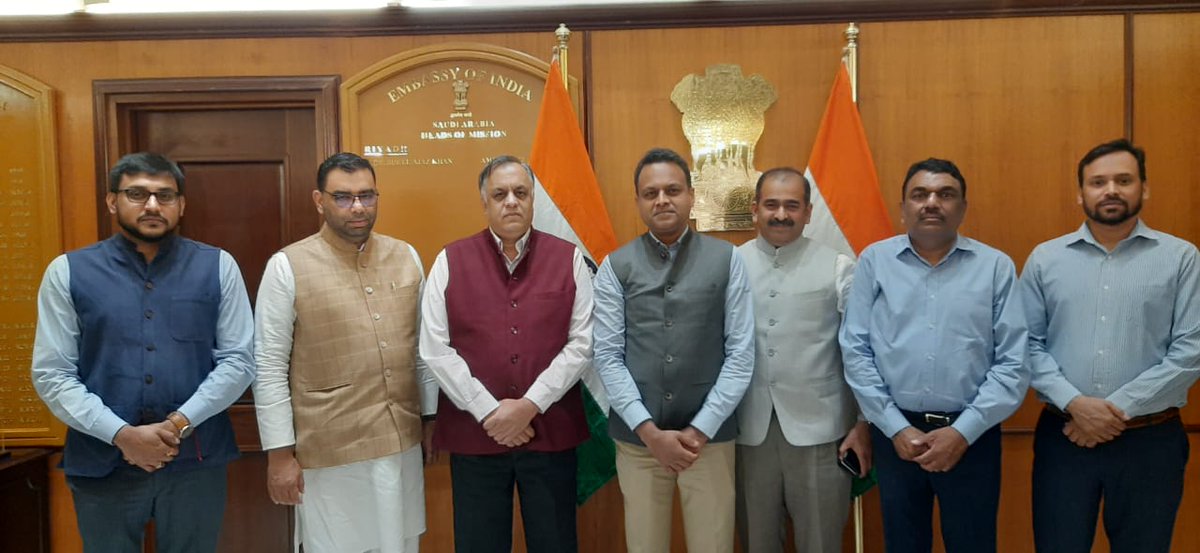 India in Saudi Arabia (@indianembriyadh) on Twitter photo Hon'ble Member of Parliament (Rajya Sabha) Shri Haris Beeran <a href="/HarisBeeran/">Haris Beeran</a> visited the Embassy today. He was received by Ambassador Dr Suhel Khan and other officers. Ambassador briefed him on the consular & welfare services provided by the Embassy to the Indian diaspora. Hon'ble Member of Parliament (Rajya Sabha) Shri Haris Beeran <a href="/HarisBeeran/">Haris Beeran</a> visited the Embassy today. He was received by Ambassador Dr Suhel Khan and other officers. Ambassador briefed him on the consular & welfare services provided by the Embassy to the Indian diaspora.