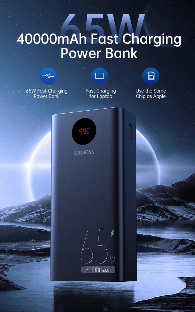 soltech0's tweet photo. No more downtime on your laptop with Romoss PEA40 Pro 40000mAh Power Bank. 

Your reliable battery bank for your laptop &amp; other gadgets.

Dual Fast Charge USB ports
1 USB C Port
Lightning cable port
Compatible with 65W laptop
3 Inputs &amp; Outputs
Li-Polymer Batteries 

Price: 90k https://t.co/CX4YuO4VlG