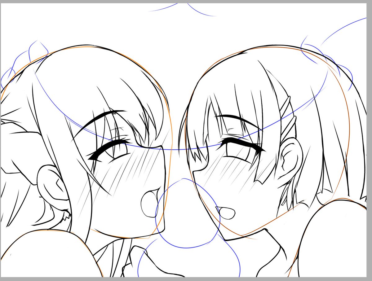 次回作のスケベ線画をカキカキしてましたんご〆(*'∀`*)b
#今月描いた絵を晒そう 