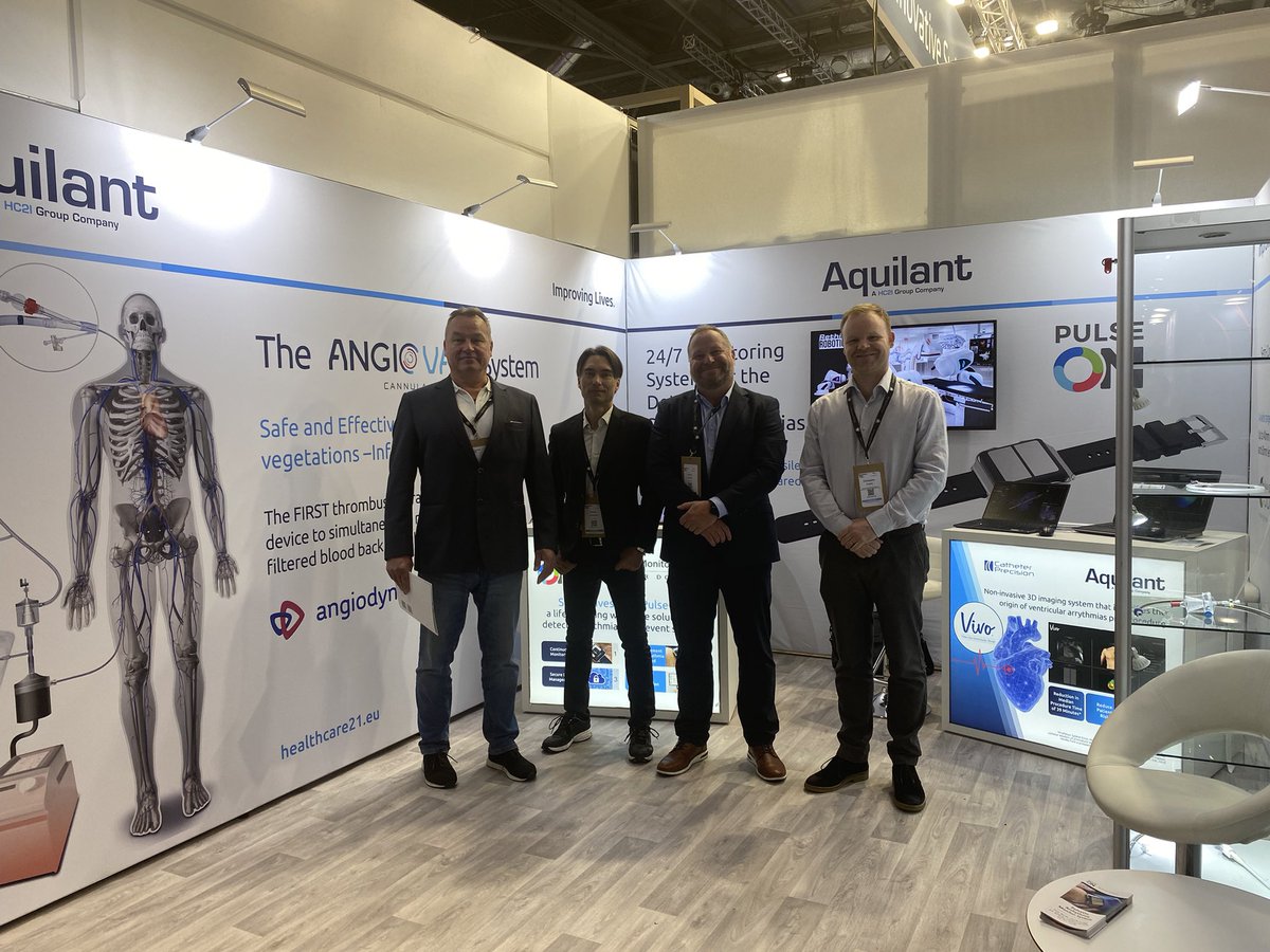 AquilantElectr1's tweet photo. We’re at ESC stand F360 showcasing all our cardiology products.  Please come past and meet our suppliers for #catheterprecision #stereotaxis #pulseon #angiovac https://t.co/ofjv5p6E5c