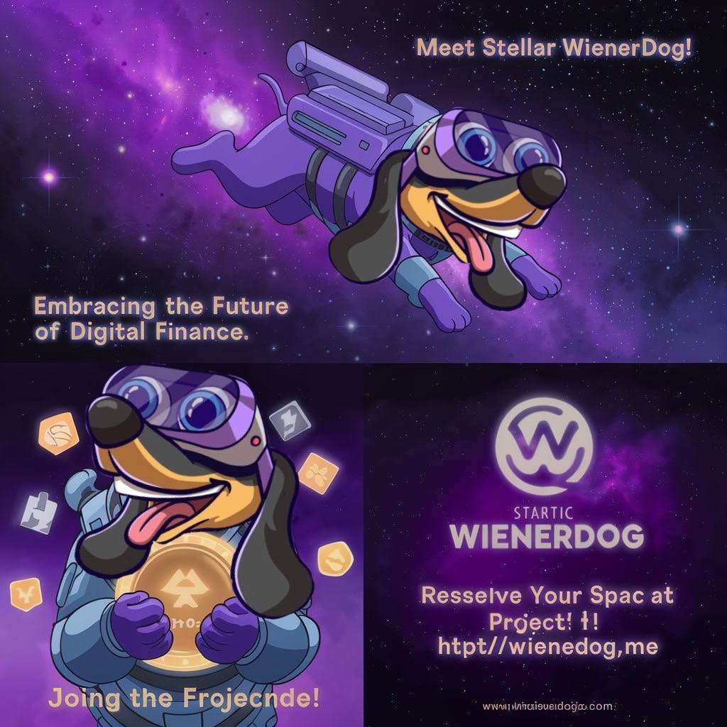 Header: 🌠 Discover Tomorrow: Meet Stellar Wienerdog! 🌠

Body: Enter the next generation of digital finance!

Lead the way in crypto and blockchain innovation.

🔗 Claim Your Presale Spot at wienerdog.me