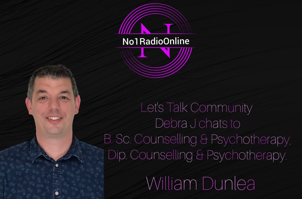 Hi everyone, had a great time chatting to Debra in No1RadioOnline about what I do. It’s on at 3pm today!

no1radioonline.com

#letstalkcommunity #mentalhealth