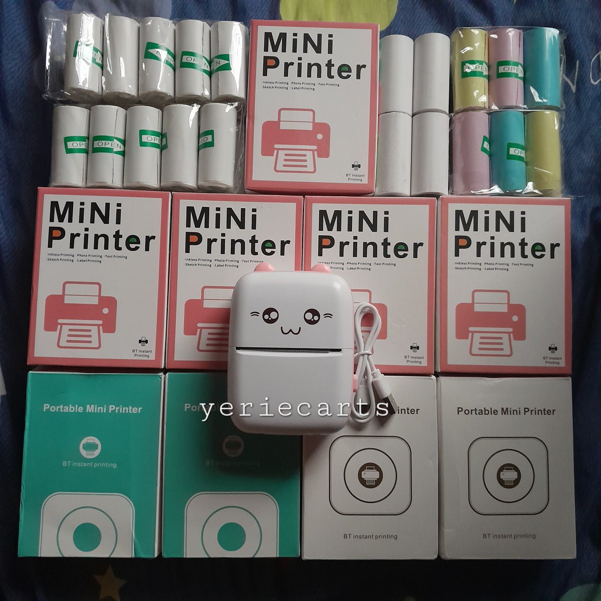 yeriecarts's tweet photo. wts lfb ph

pink mini thermal inkless printer
— ₱350 - ₱500 ea (payo)
— onhand, brandnew
— perfect for journals &amp; notes
— photo, text, sketch or label printing
— 10 pcs available, dm to claim

⌗ paperang peripage portable instant print sticker self adhesive colored paper rolls https://t.co/XlHYjKuBEi