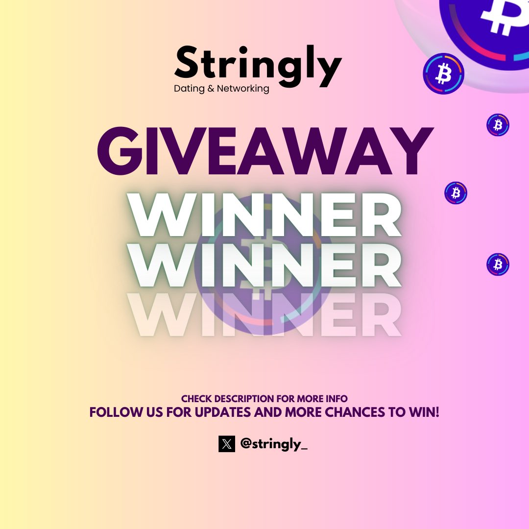 stringly_'s tweet image. #ckBTC Giveaway Winners Announcement!!!

Drumroll, please! 🥁 We’re stoked to announce our 10 lucky winners of the #ckBTC giveaway! Each of you is about to snag $10 in CKBTC, courtesy of STRINGLY.

Congratulations to
1. @Daniboi27
2.@TariqMansuri8
3.@parv_web3
4.@SuryanshiSengar…