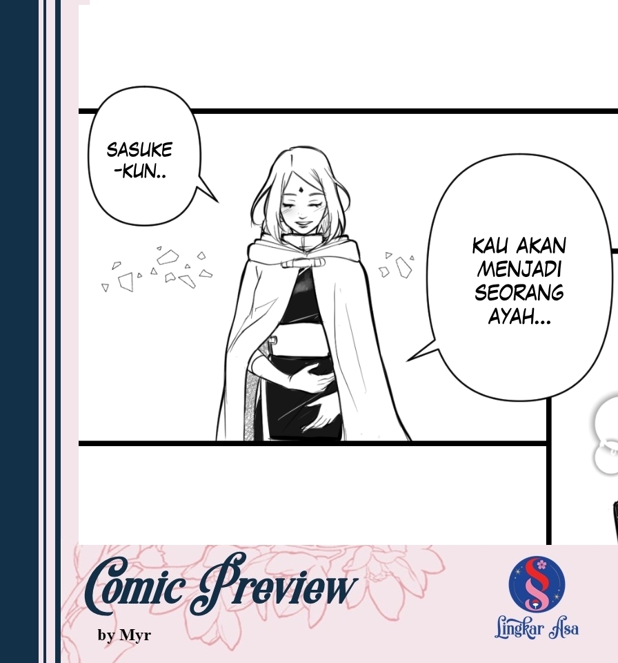 Anthology_SSL's tweet photo. ✧.*🎨 COMIC PREVIEW 🎨✧.*

[🇮🇩]
Di malming ini, mari kita intip preview karya komik buatan Myr (@sorceressmyr)! ✨

PO lokal masih dibuka hingga 3 September 2024. Jangan sampai kelewatan, ya~

#SSLingkarAsa #SasuSaku https://t.co/VkhmpnutY9