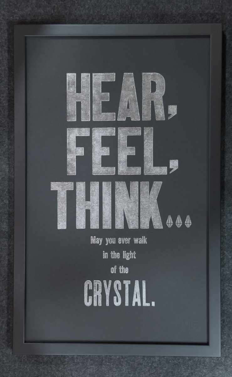 FF14×NINE LETTERPRESS 活版印刷ポスター 額装付き ゲーム