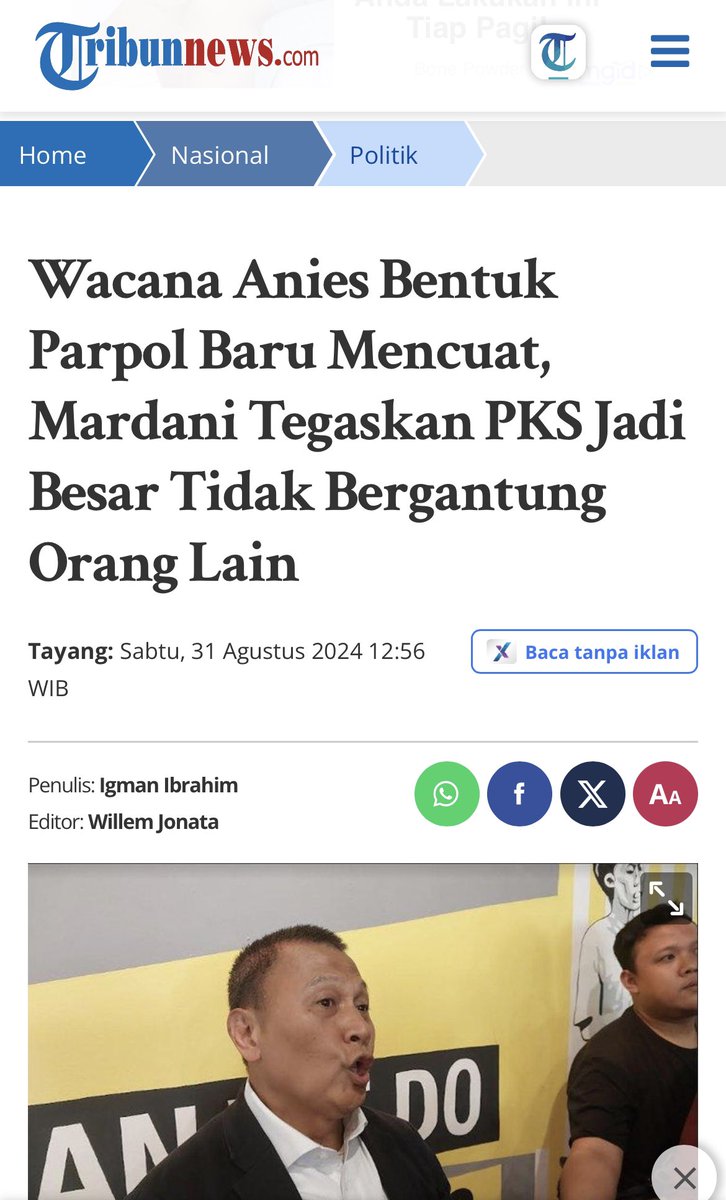 Mardani Ali Sera tweet media