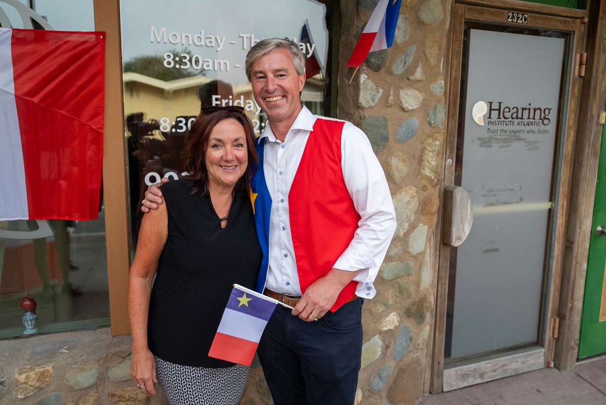 TimHoustonNS's tweet photo. As the inaugural Acadian Heritage Month draws to a close, I'm so happy to look back on all the fun and festivities. The energy and pride we’ve seen this month from Acadians will carry forward. A huge shout out to the organizers of the Congrès Mondial Acadien for an exceptional event. Vive l’Acadie!