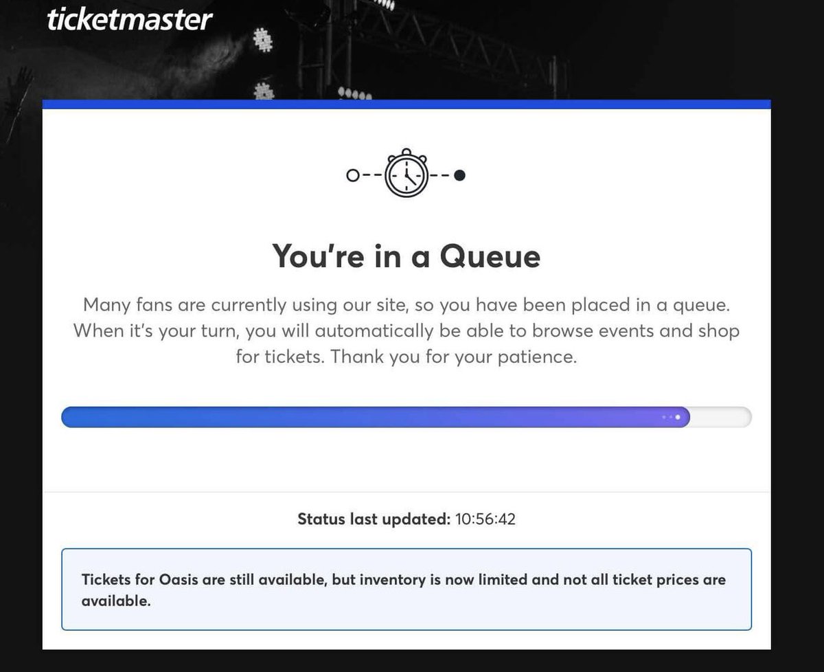 Större chans att vinna på lotto. #OasisLive25