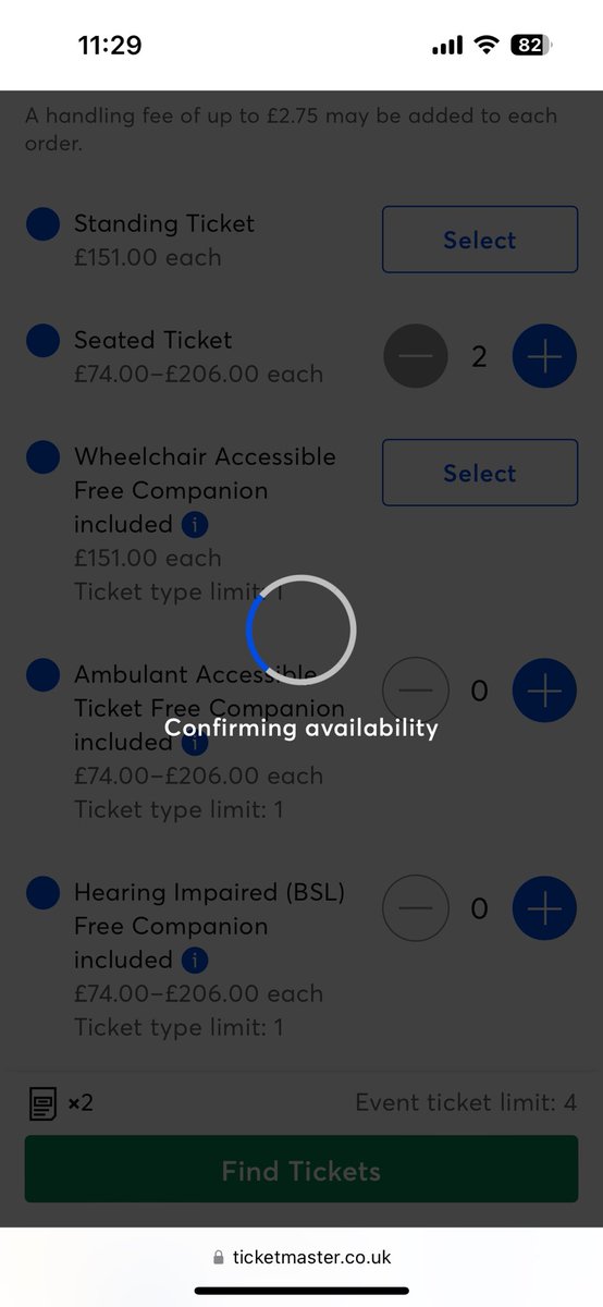 alinim's tweet image. Utter joke @TicketmasterUK - through to purchase tickets for Oasis and ‘check availability’ has been showing on and off for hours, between ‘there was an issue with your request’ Then I was kicked out to the end of the queue. Absolute waste of time.