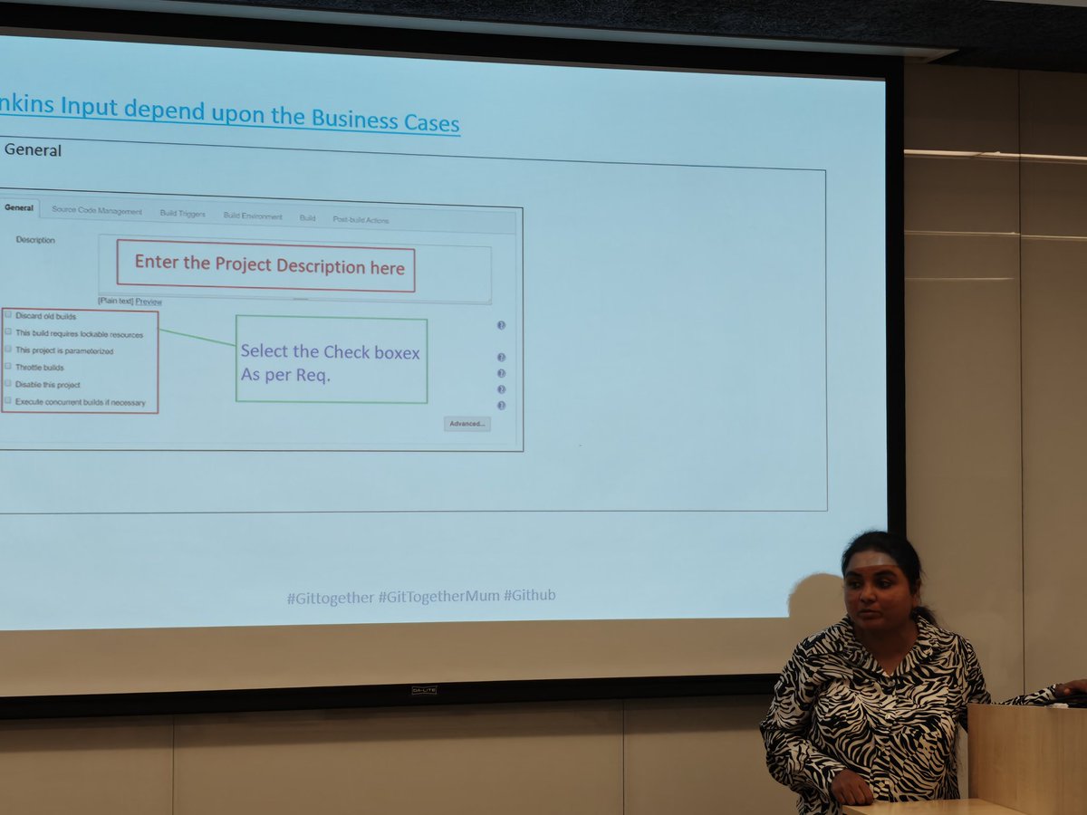 hackmum's tweet image. @Sangeet05242788 giving a masterclass into using #LoadRunner with @jenkinsci &amp;amp; #git to make your app performant &amp;amp; reliable 

#Gittogethermum #gittogether