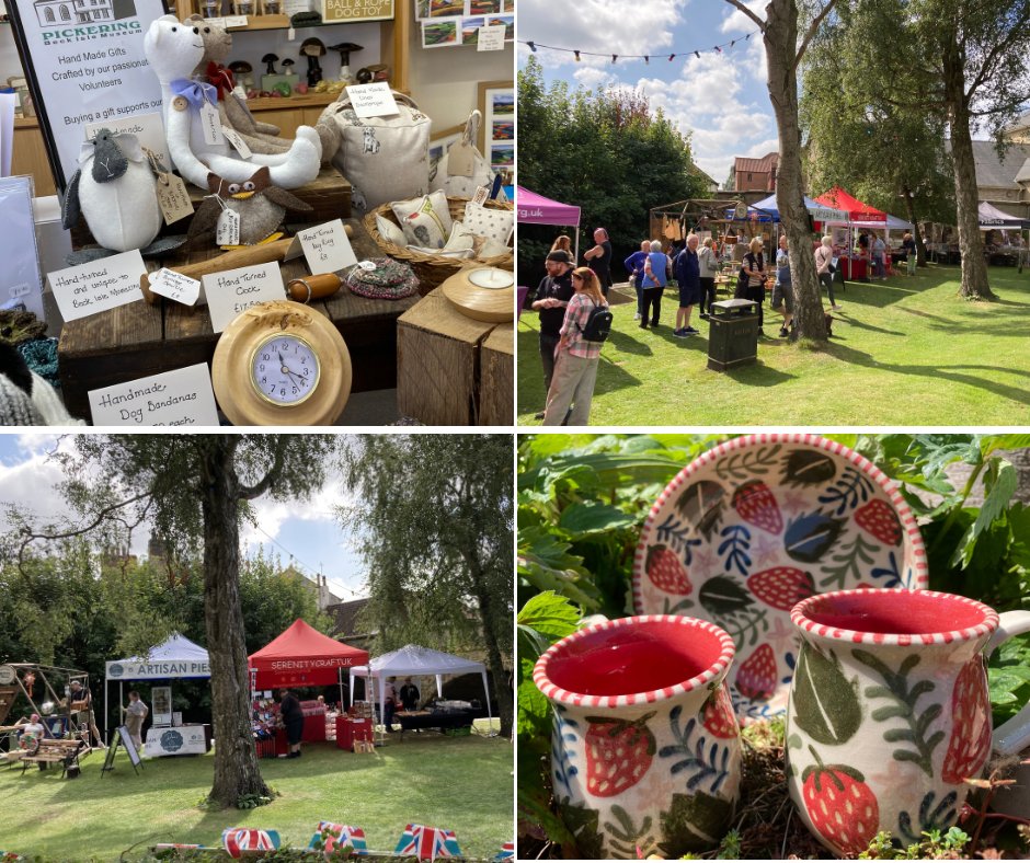 The sun is shining in Pickering and the Bramble Berry Market is in full swing! Set by the beck in the beautiful grounds of Beck Isle Museum and the Memorial Hall you'll find a huge selection of artisan gifts and produce, as well as live music.