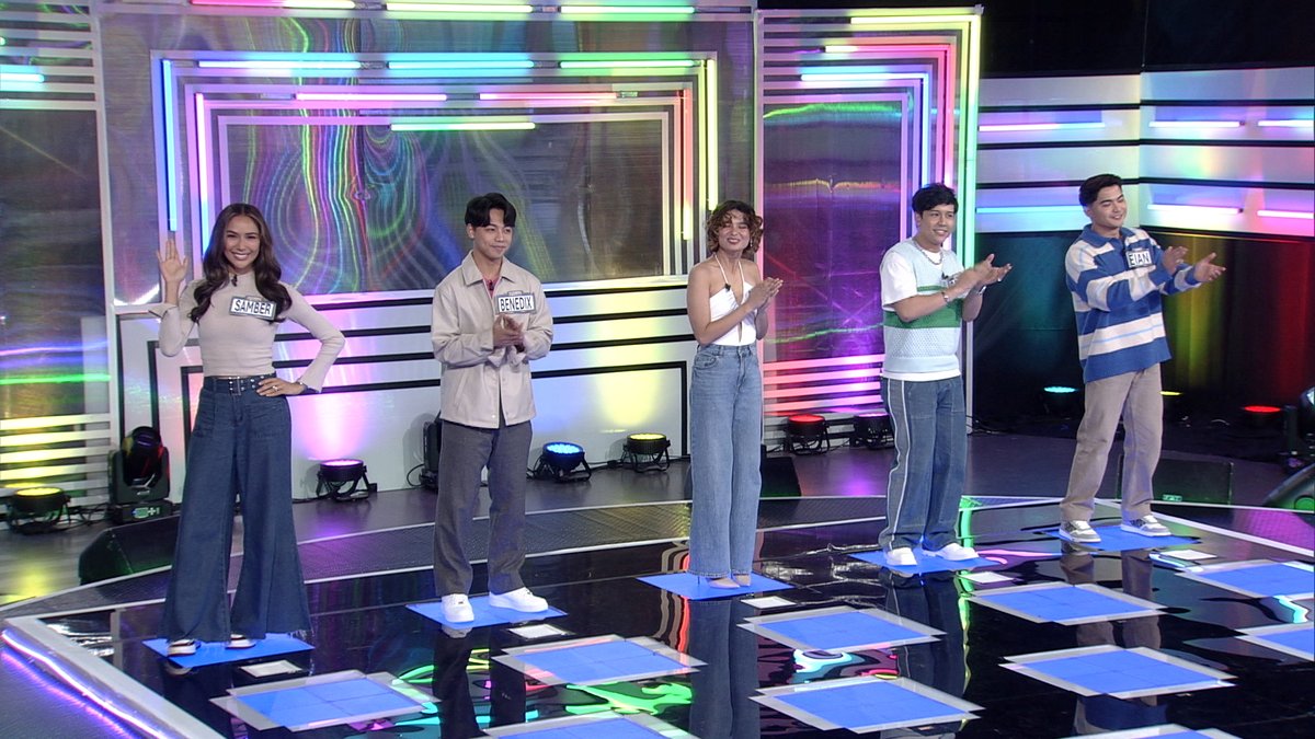 Kasama natin tonight sa #RainbowRumble ang ex-housemates ni kuya na sina Samantha Bernardo, Eian Rances, Benedix Ramos, Jordan Andrews, at Anji Salvacion! Sino kaya ang mangunguna sa Rally to the Top? #RainbowRumbleHousemates 🌈💪🏻