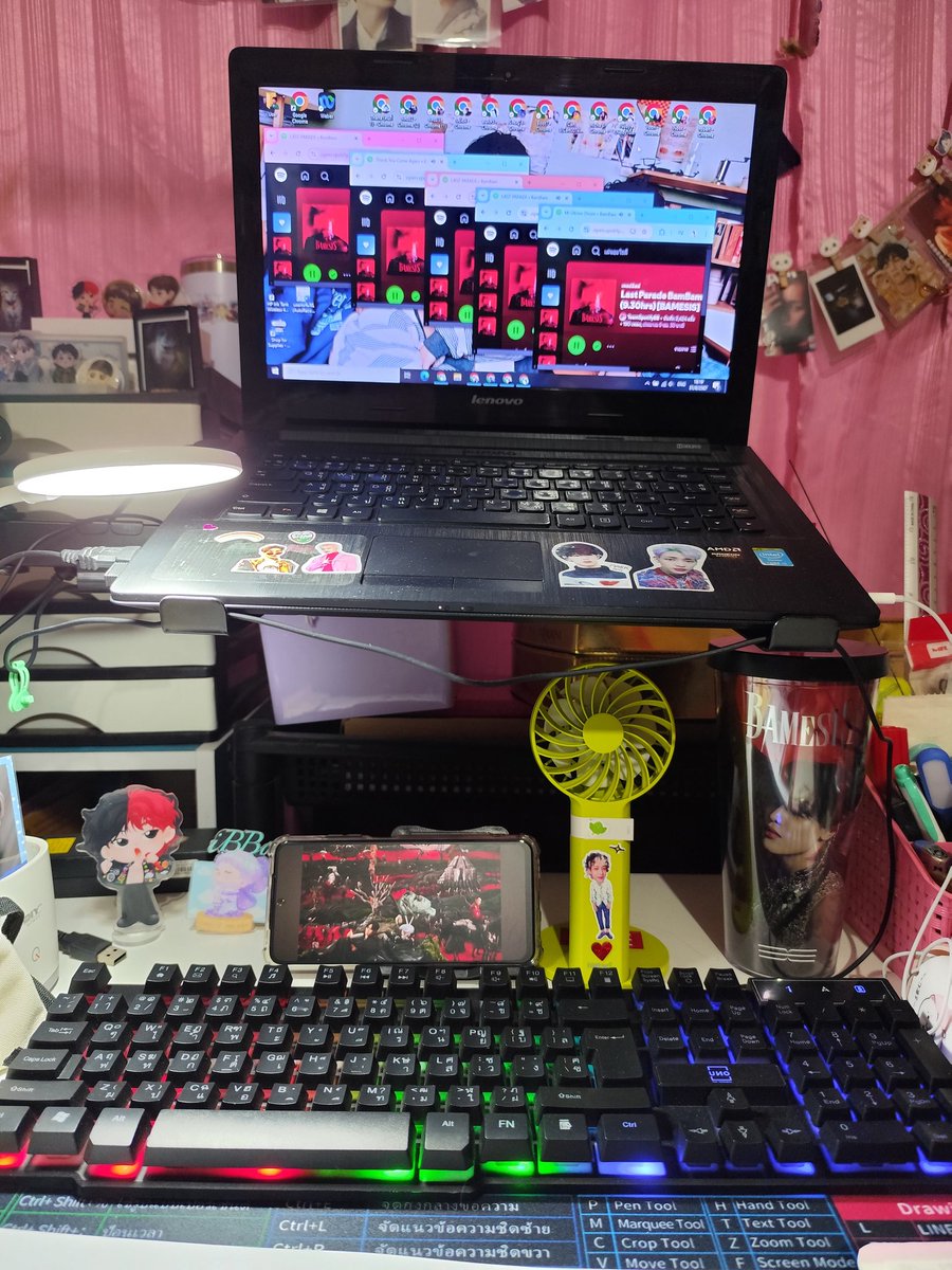 DeerDevil's tweet image. มาฟังเพลงน้องค่ะ ก่อนออกไปธุระ เปิดแบบยาวๆไปค่ะ โน๊ตบุ๊คเราน้องได้ที่ละ 5 ไอดี กลับมาจะมาสลับไอดีใหม่นะ เมลล์ที่สมัครไว้โหวตงานต่างๆเอามาสมัครไอดีสปอยได้ 1เมลล์ได้หลานงานเลย มาค่ะสตรีมเรื่อยๆเลย
#BamBam @BamBam1A #SpBBUp