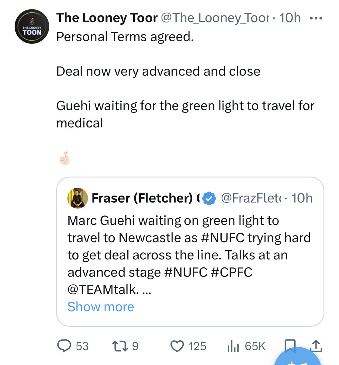 BusterBronco66's tweet image. Another cracking summer window for ITK armchair superstar supporter #NUFC @The_Looney_Toon