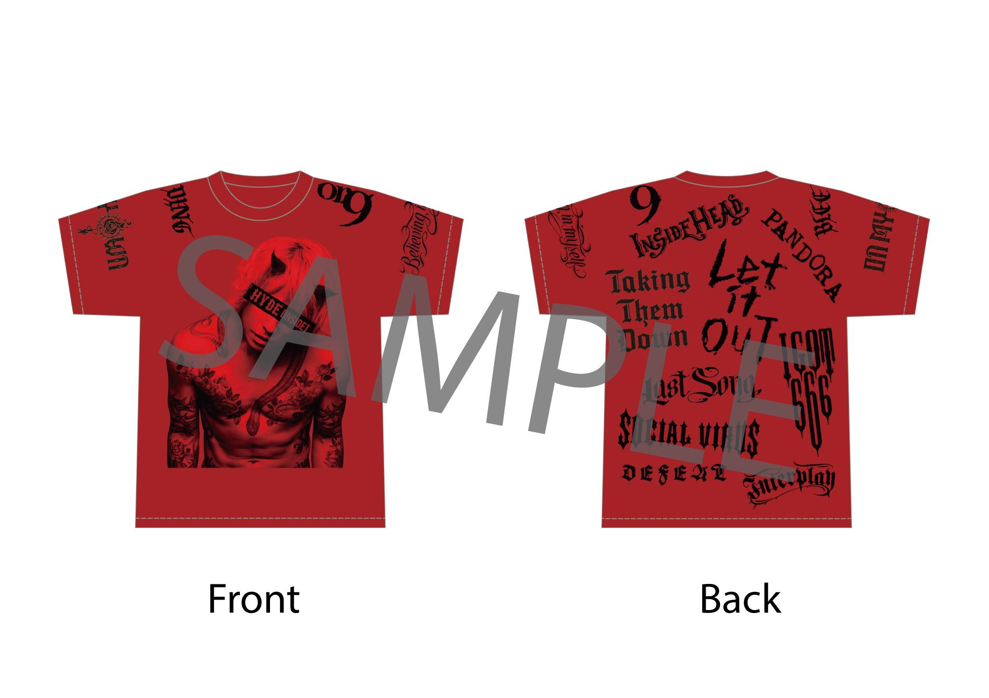HYDEソロ HELLO PV着用Tシャツ - メルカリ