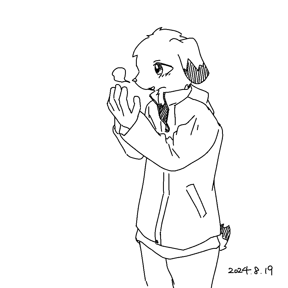 #今月描いた絵を晒そう 
限られた時間で描きたいものを表現するために、入り抜き無しのペンでモノクロで描いてみた!すごく楽しい… 