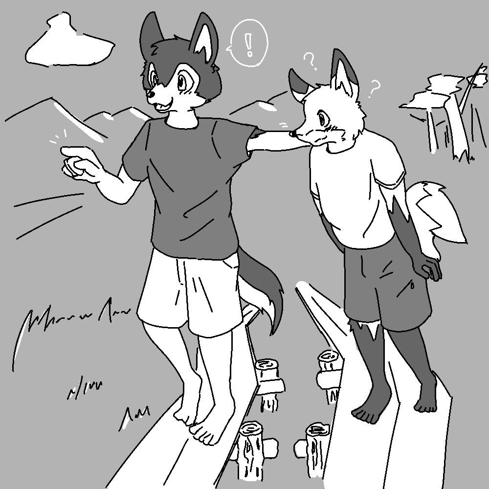 #今月描いた絵を晒そう 
限られた時間で描きたいものを表現するために、入り抜き無しのペンでモノクロで描いてみた!すごく楽しい… 