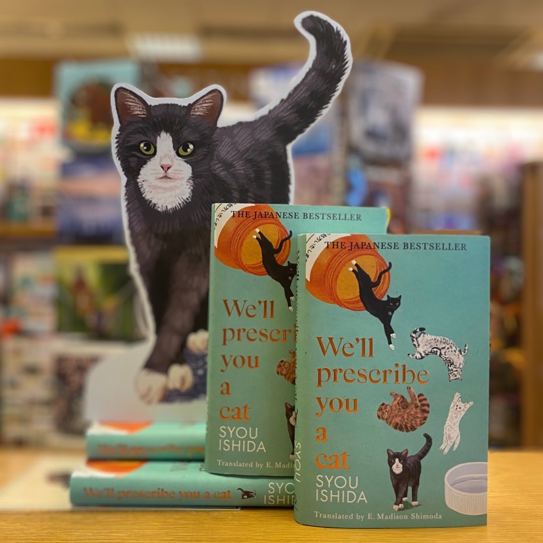WaterstonesMK's tweet photo. A cat a day keeps the doctor away โฆ
๐โโฌ
#syouishida #wellprescribeyouacat #newbooks #catbooks #translatedfiction #transworldbooks #waterstones #waterstonesmk #midsummerplacemk #newfiction #bookish #catlovers https://t.co/7ZLQAmZ21x