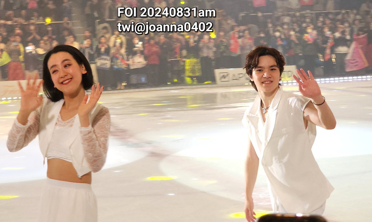 JOANNA0125's tweet image. ギリギリ真央昌磨ツーショット🥹🥹
#フレンズオンアイス2024 
#浅田真央
#宇野昌磨
