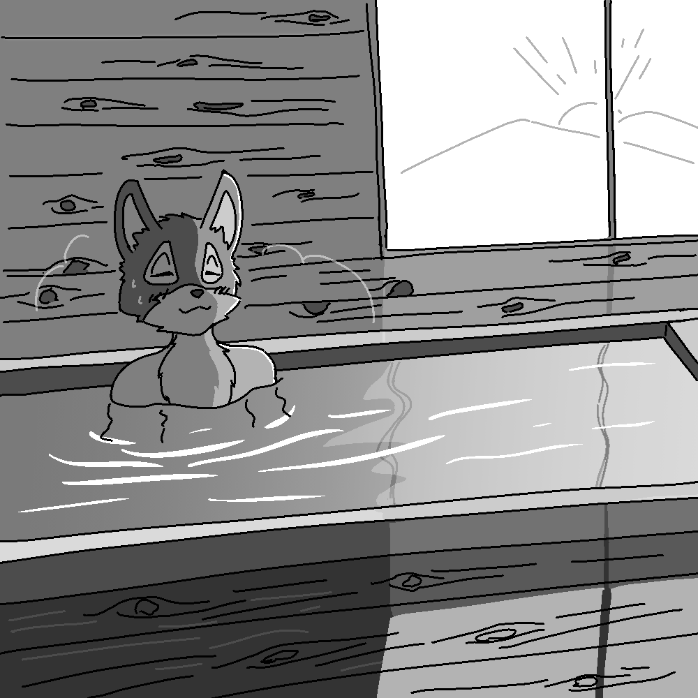 モノクロで描いたら今まで以上に光の陰影を意識するようになった。情報を削ることで気づけた思わぬ副産物。 
