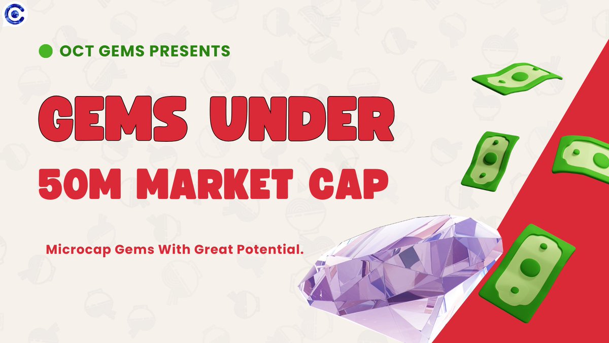 ⚠️ GEMS Under 50M Market CAP  👀 

• $BOSON : 36.5M
• $PALM : 35.6M
• $PROPS : 32.5M
• $NEURAL : 32.4M
• $GFAL : 28M
• $STRX : 28.1M
• $AGRS : 23.6M
• $LNQ : 22.3M
• $PROPC : 21.8M
• $DEAI : 16.1M
• $GLQ : 16M
• $TARA : 14.8M
• $AIT : 14.3M
• $METAL : 11.7M
• $MAN