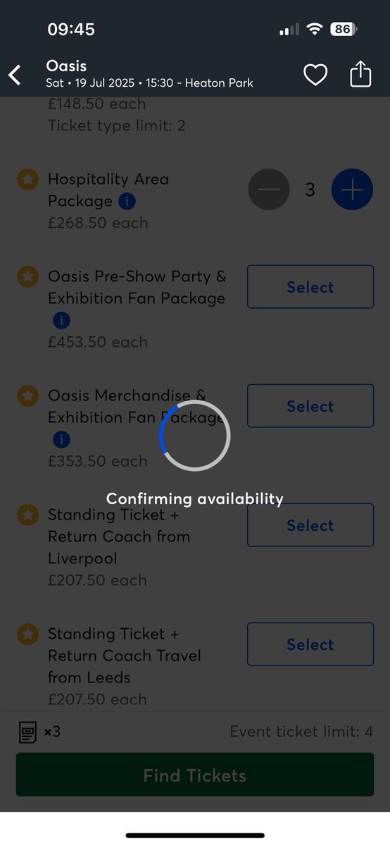 ClaireAshforth's tweet photo. A story in 4 acts…
Directly related - still seeking tickets for Manchester. 
Thanks @TicketmasterUK 🤣 #Ticketmaster #oasis https://t.co/upTHmW8dwE