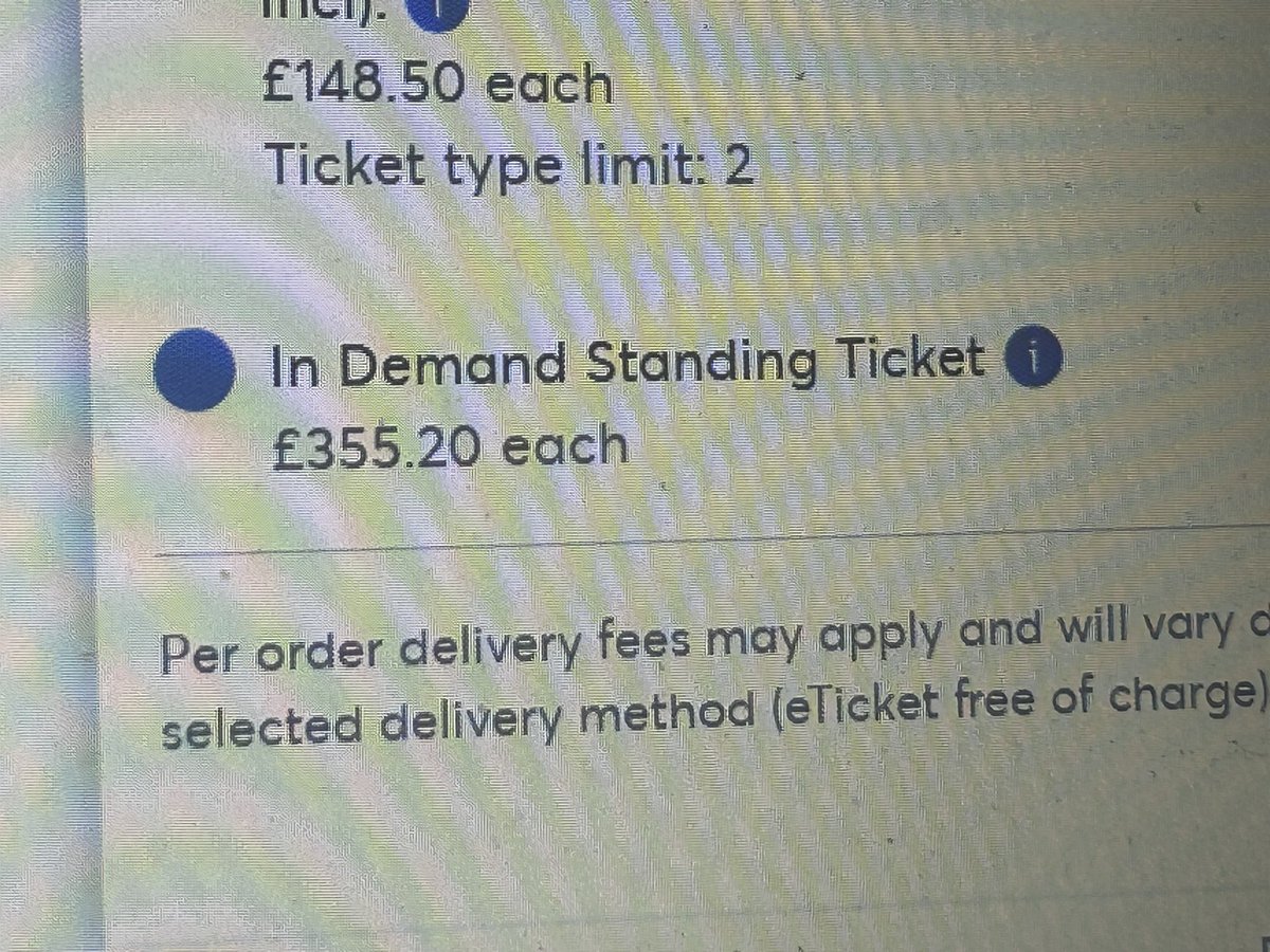 AdampJen's tweet image. How are @TicketmasterUK able to do this?? 148 face value but double the cost siting “high demand”. As bad as touts. #Oasis