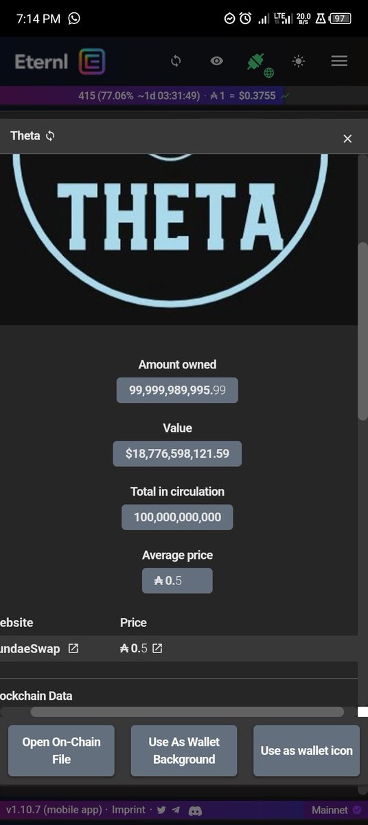 THT_theta's tweet image. Revealing the true face of our amazing token #THT discord.com/invite/nenzqDtU
#THETATOKEN