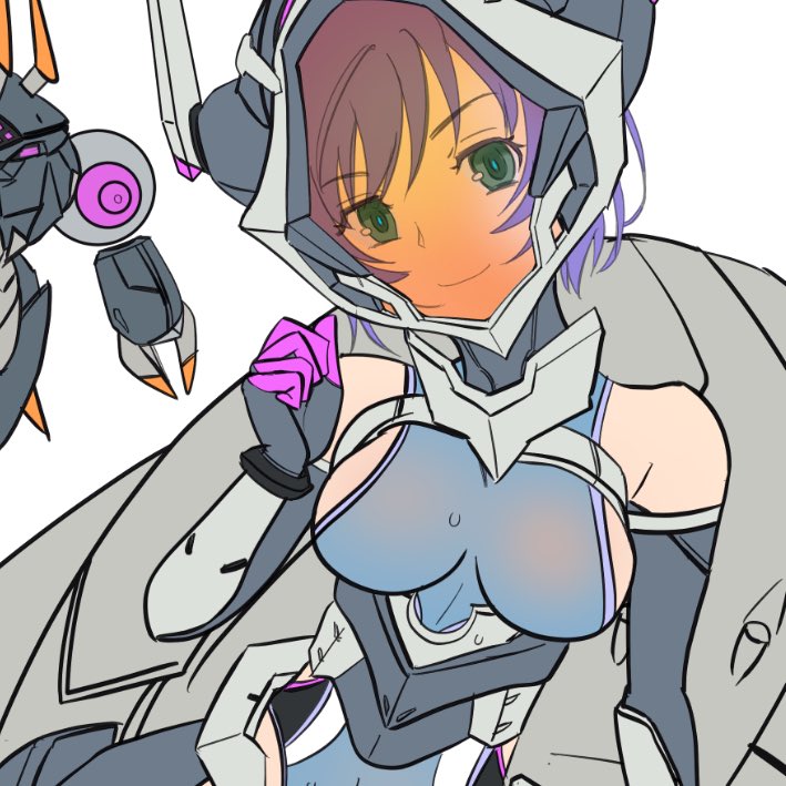 競泳水着ヴェルサスさん塗り中 