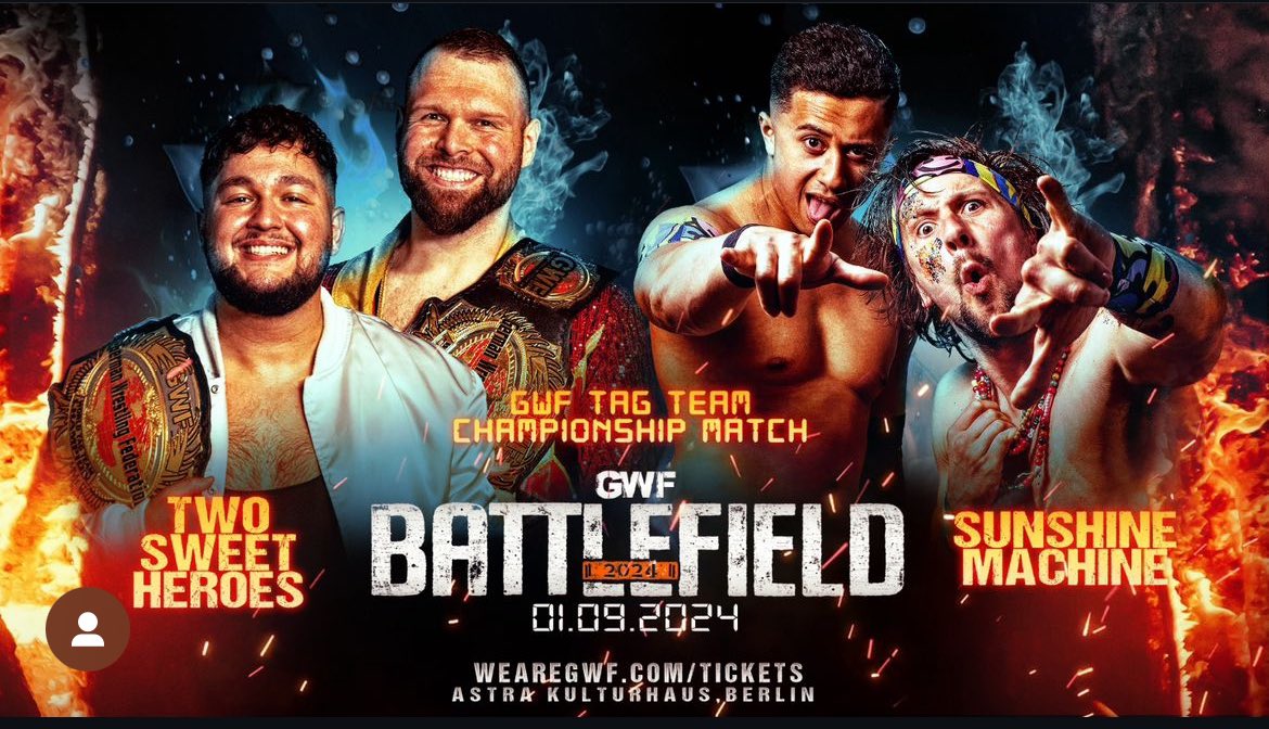 ChuckMambo's tweet image. Last week we reclaimed out long lost @RevProUK TAG TITLES from Grizzled Young Veterans

TOMORROW!
We reclaim our @WeAreGWF TAG TITLES from Two Sweet Heroes

#SUNSHINEMACHINERULES🌞🤖🤘

🏆 🏆