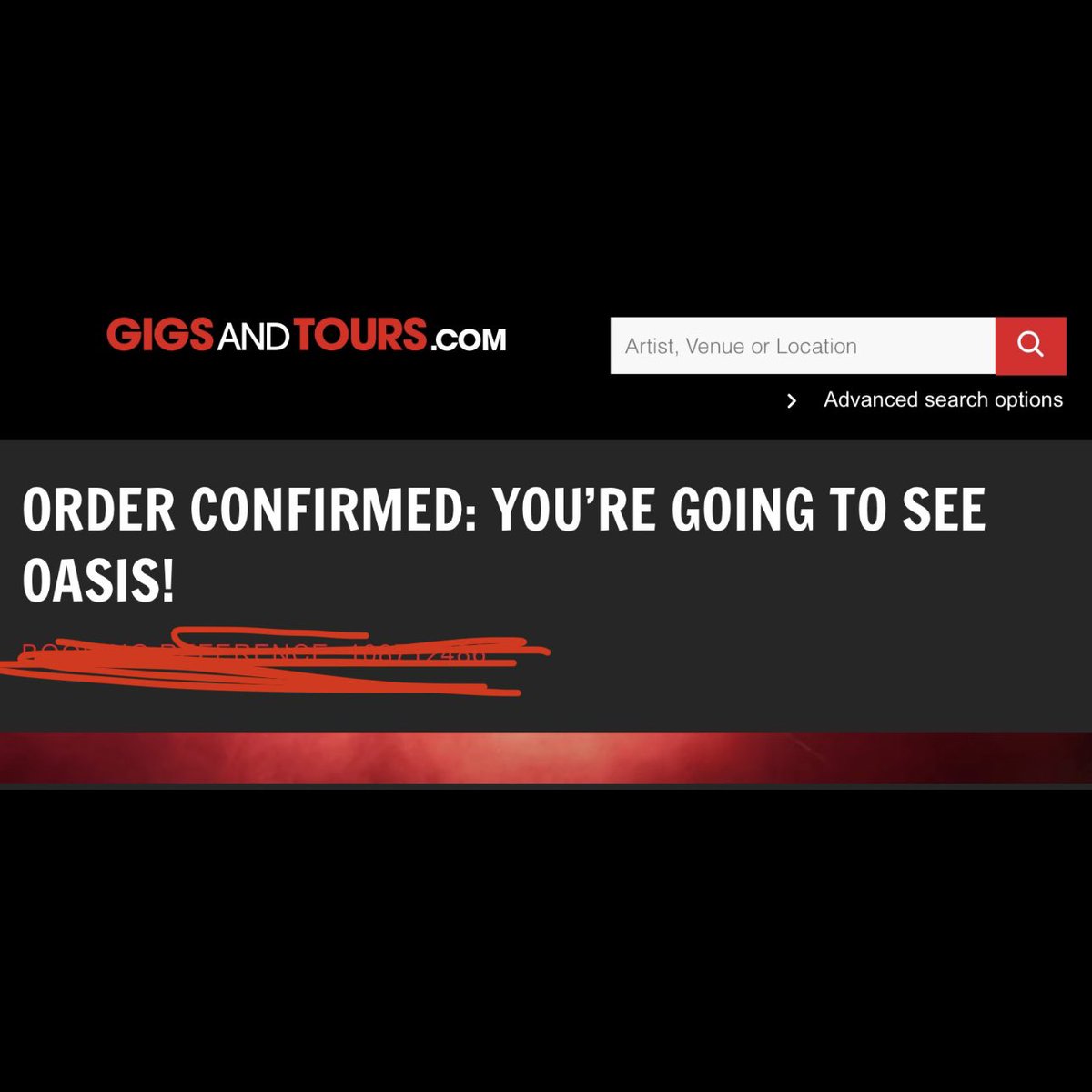 4 and a half hours later on Gigsandtours but Cardiff here we come 🥳🥳😭 #oasis