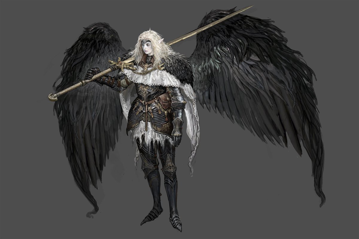 Winged girl commission