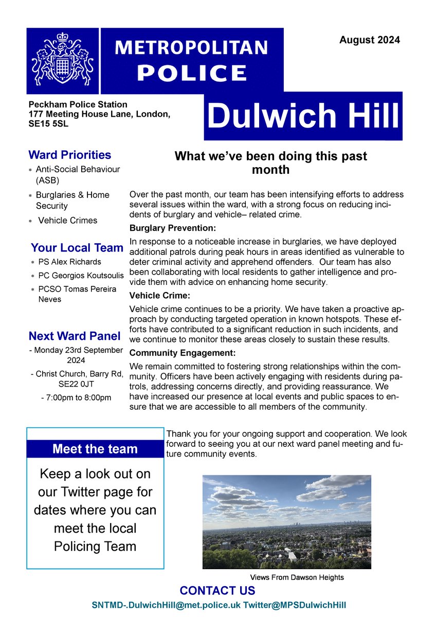 Here is the monthly newsletter